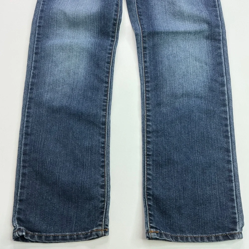 Childrens Place Blue Straight Leg Jeans Kids Size 8 Adjustable Waist Denim